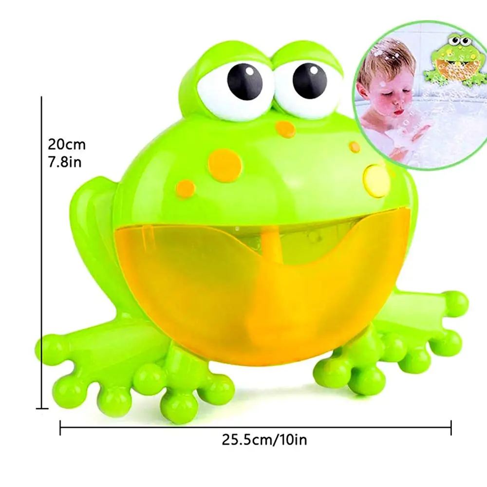 Музыкальный лягушка детский банный пузырь игрушка автоматический дующий пузыри, весело Ванна игрушки Bubble для детей, спортивный костюм для маленьких детей, для мальчиков и девочек, симпатичные игрушки для ванной