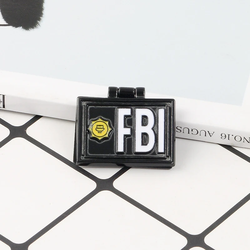 FBI Pins Special Agent Brooches Flip Cover Metal Badges