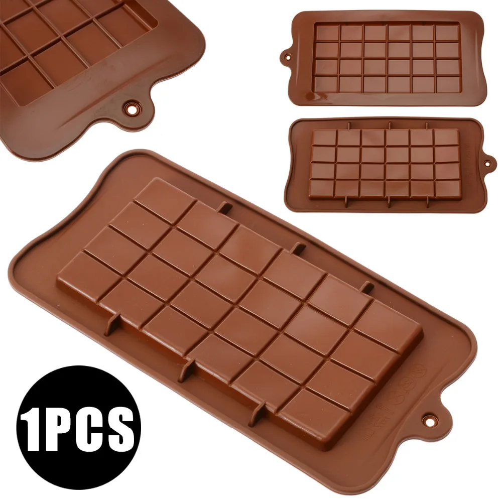 

24 Cavity DIY Chocolate molds Candy Sugar Cookie Soap Mold Block Ice Tray Fondant Decorating Tools Kitchen Bakeware Tool