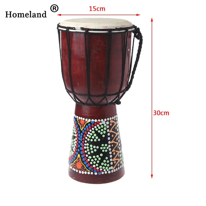 Аксессуары для барабана 30 см Профессиональный Африканский Djembe барабан Bongo деревянный хороший звук музыкальный инструмент