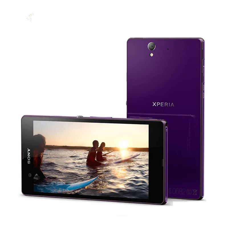 Мобильный телефон sony Xperia Z L36h C6602 C6603 3G и 4G, четырехъядерный сенсорный экран 5,0 дюйма, 2 Гб ram, 16 ГБ rom с камерой 13,1 МП - Цвет: purple