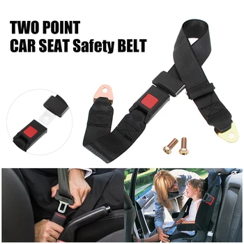 

Universal 2 Point Car Auto Van Truck Seat Lap Belt Adjustable Safety Buckle Seatbelt