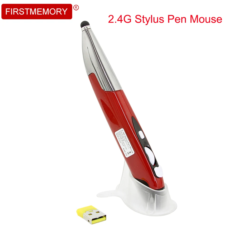 

2.4Ghz Mini Wireless Pen Mouse USB Optical Pen Mouse Adjustable 800-1200-1600DPI Air Mice For PC Laptop Computer