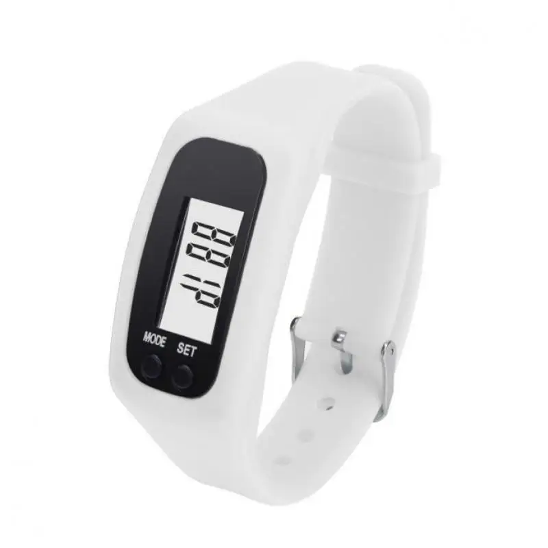 Водонепроницаемый шагомеры Bluetooth Smart Band Бег Спорт Фитнес наручный браслет с трекером сна интеллектуальный сенсорный экран OLED пульс - Цвет: Белый