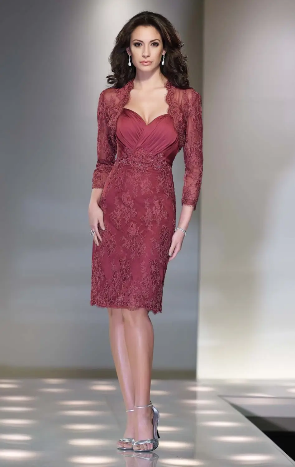 mother of the bride knee length