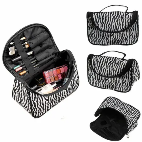 

Women Large Makeup Bag Cosmetic Case Storage Handle Travel Organizer