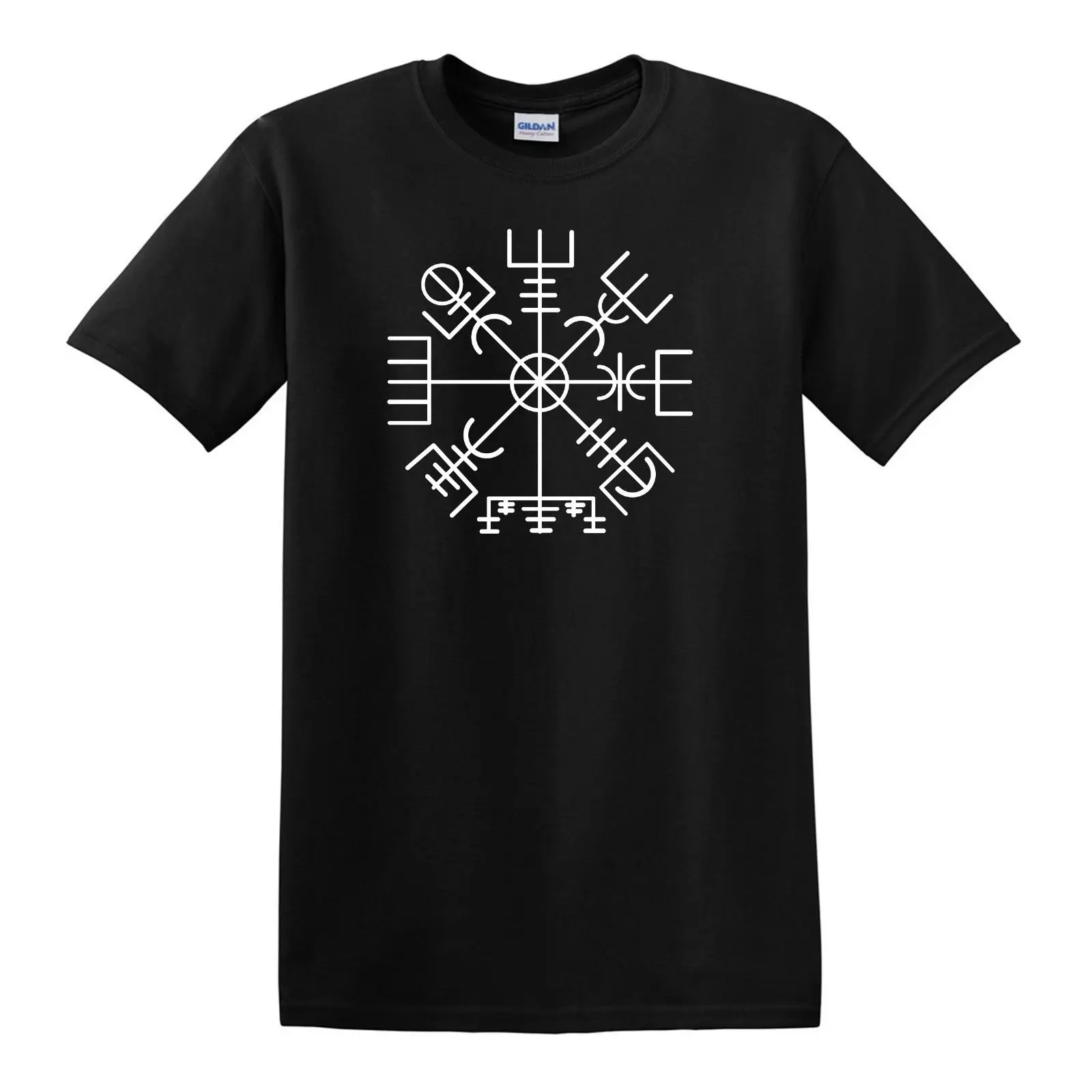 Футболка vegvisir-S до 6XL-Norse Odin Viking Ragnarok Thor Valhalla Повседневная принтованная футболка