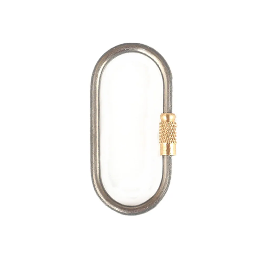 

1Pcs Aluminum Snap Carabiner D-Ring Key Chain Clip Keychain Hiking Camp Mountaineering Hook Climbing AccessoriesW30526