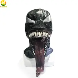 Фильм Marvel Venom маска для косплея супергерой Venom шлем латексная маска Аксессуары для маскарада на Хеллоуин реквизит для взрослых