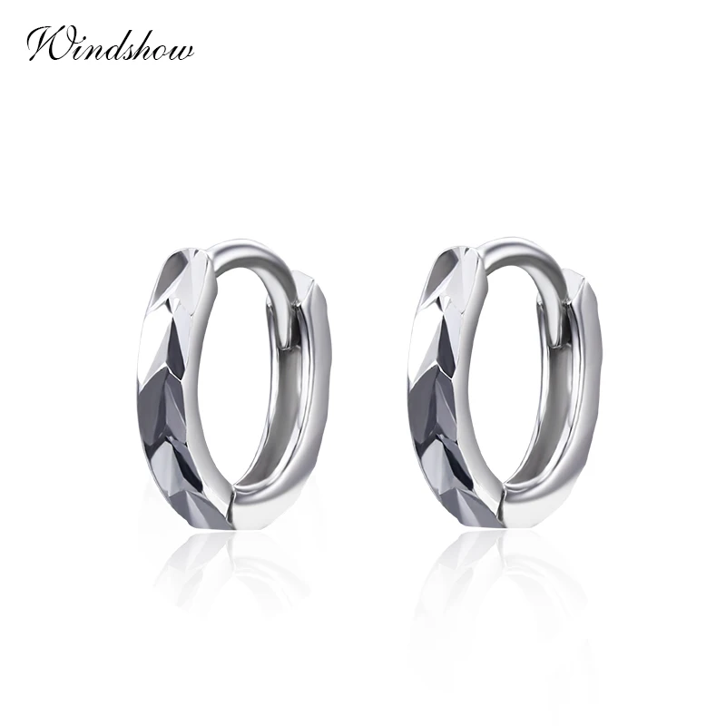 

925 Sterling Silver Cut Arrow Mini Loop Huggies Circle Small Hoop Earrings For Women Mens Children Girls Kids Jewelry Aros Artes