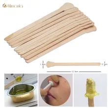 50 шт. деревянный вощеный шпатель для воска языковой депилятор бамбуковые палочки для бровей лица Инструменты для удаления волос воск аппликатор для депиляции