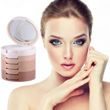 1 шт. Профессиональный консилер для лица, косметическая коробка с контролем масла, 5 цветов, компакт-пудра, косметический набор для макияжа лица