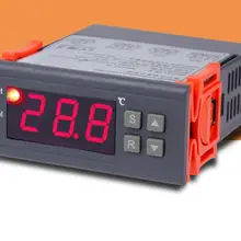 MH1210N двойная температура на выходе контроллер электронный интеллектуальный цифровой контроллер температуры дисплея автоматический термостат