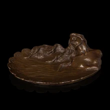 Классические женские бронзовые статуи античный компот sculpure фруктовый поднос креативный мягкий домашний декор праздничные подарки