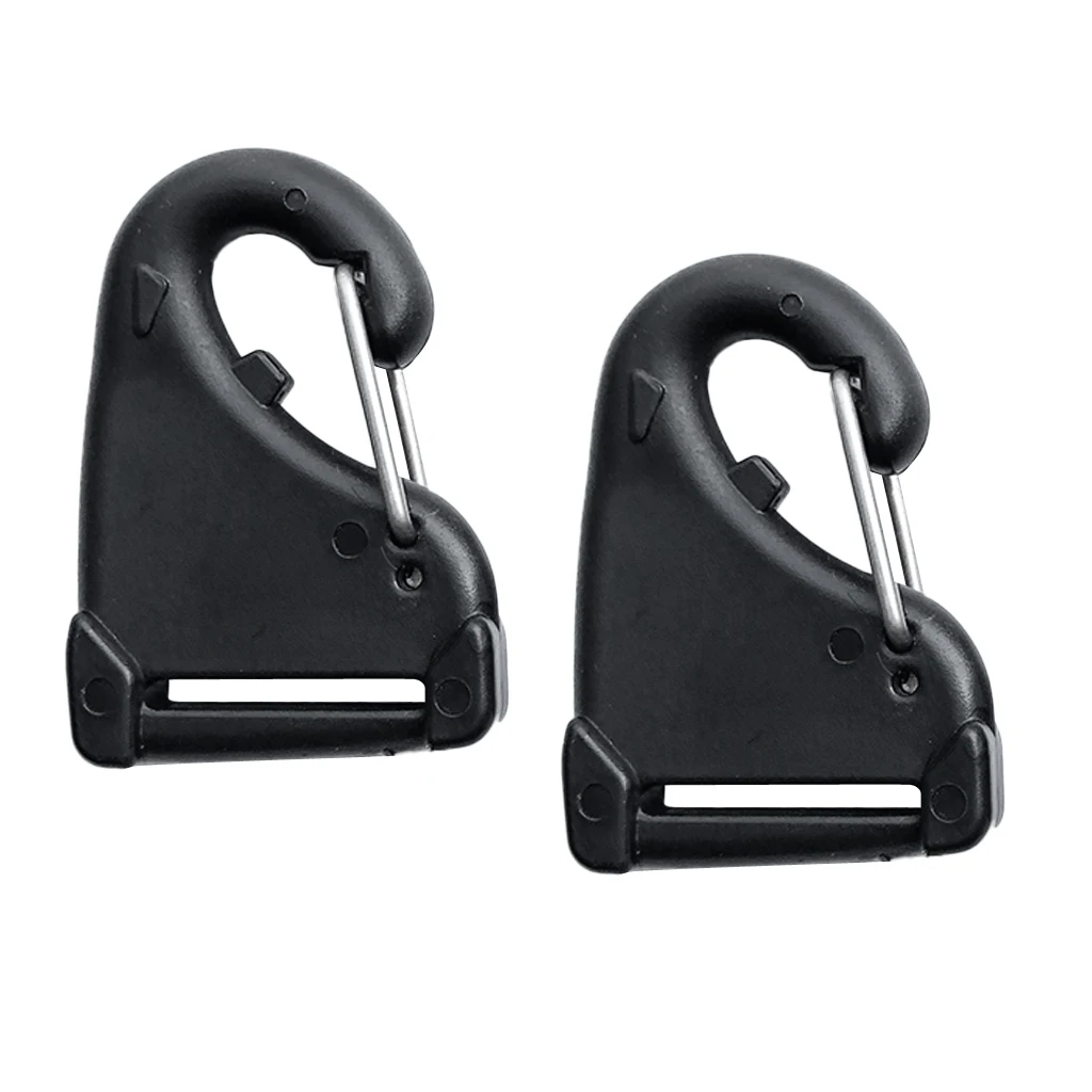 2 Pcs Outdoor Carabiner Hook Buckle Nylon Belt Hang Kayak Accessary Kayak Webbing Snap Hook Nylon Clip Hooks
