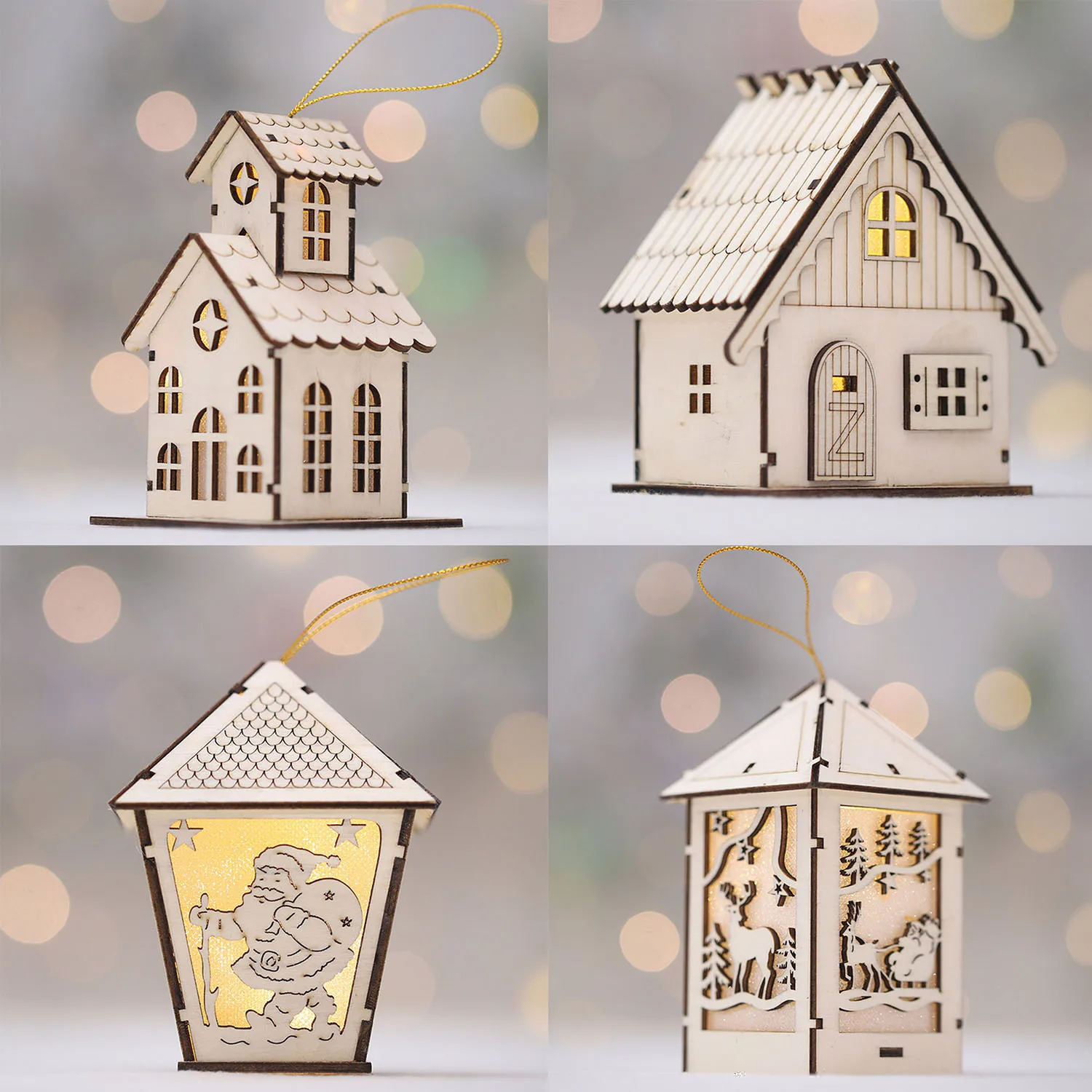 Домики ночник из картона своими руками