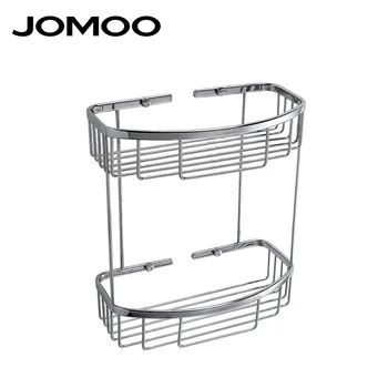 

JOMOO Brass Shower Shampoo Soap Storage Organizer Rack Holder Basket Bathroom Shelves Wall Mounted Cosmetic Bathroom Accessories