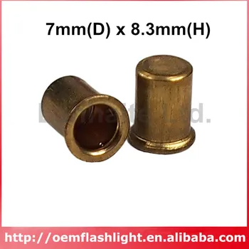 

7mm(D) x 8.3mm(H) Replacement Switch Caps for LED Flashlights (5 pcs)