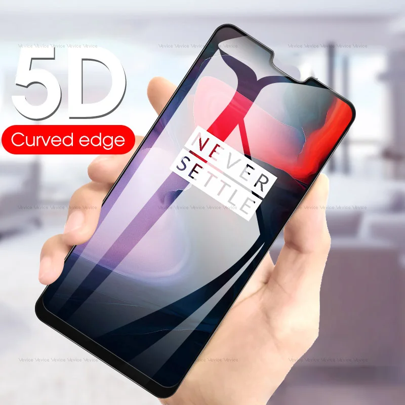 

5D Tempered Glass on For Oneplus 6 6T 5T 5 Full Cover Screen Protector For Oneplus6 One Plus 6t 5t 1+6 1+5 Protective Glass Film
