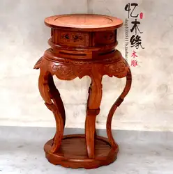 Китайская антикварная мебель из красного дерева Африканский палисандр бонсай из цветов чистый деревянный стеллаж рамка технология
