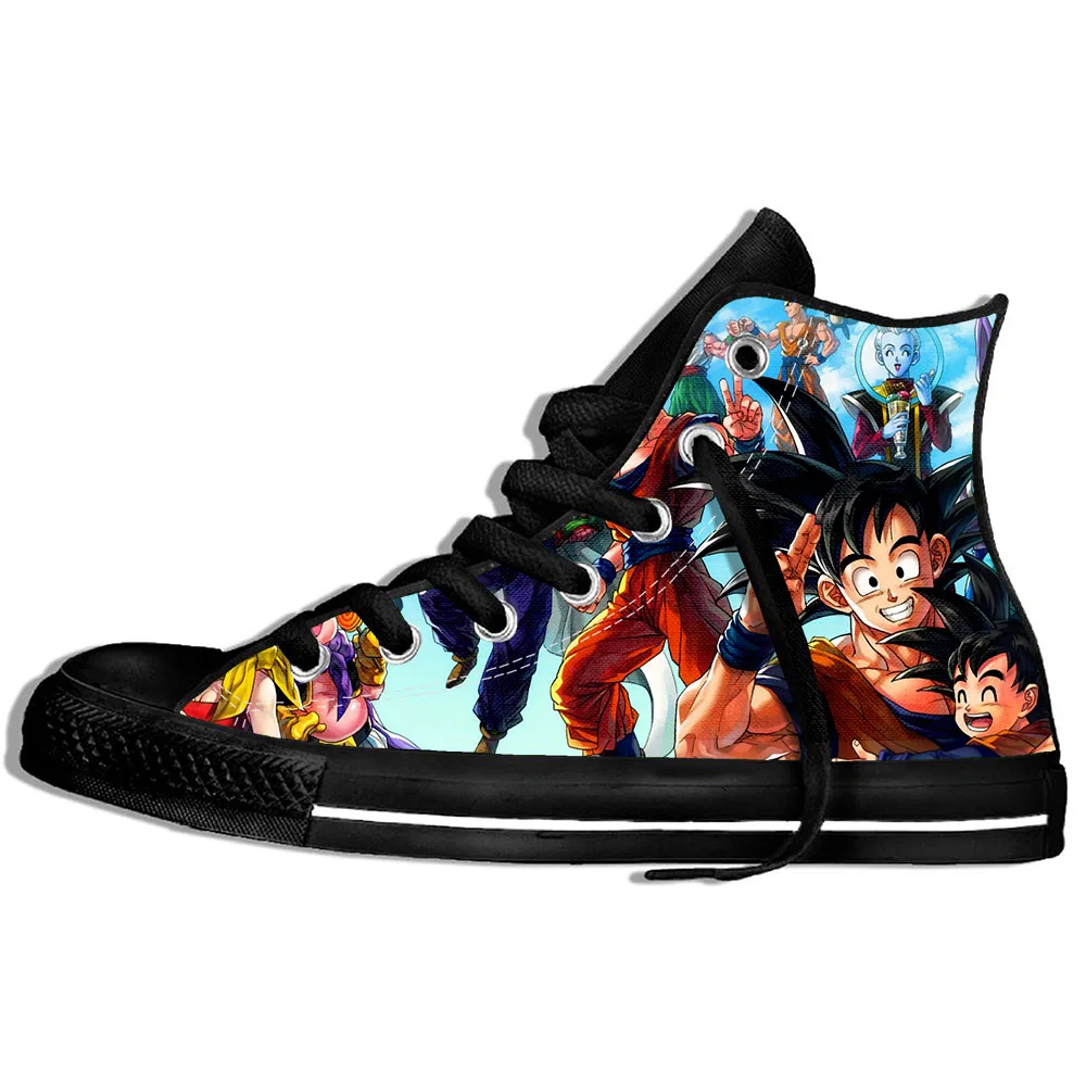 

2019 hot fashion Dragon Ball Z 3D casual shoes for men/women high quality Harajuku 3D printing Dragon Ball Z Canvas shoes