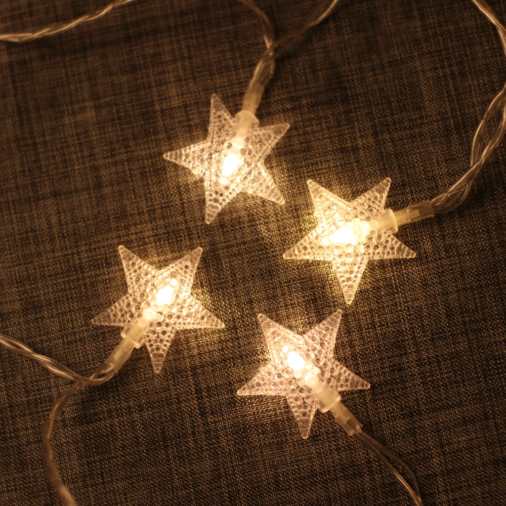 

1.5/2/6M LED Star String Lights LED Fairy Lights Christmas Indoor Party Wedding Decoration Lights Battery Operate Twinkle Lamp