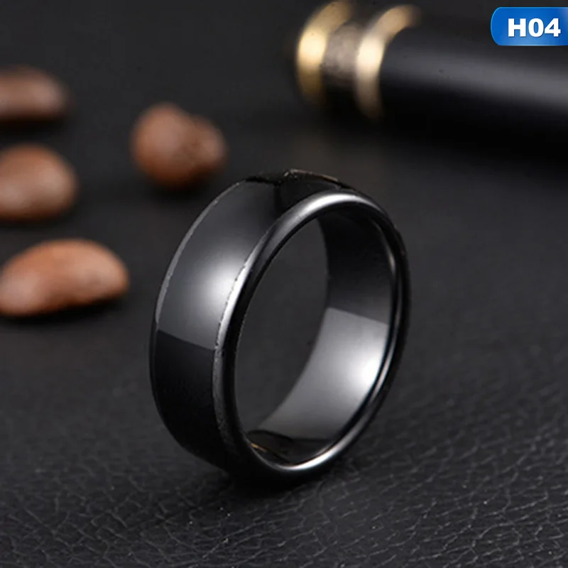 13,56 МГц RFID черная керамика Смарт палец кольцо одежда для мужчин или женщин RFID Копир писатель Дубликатор Программист считыватель 1 шт - Цвет: Inner diameter 19mm