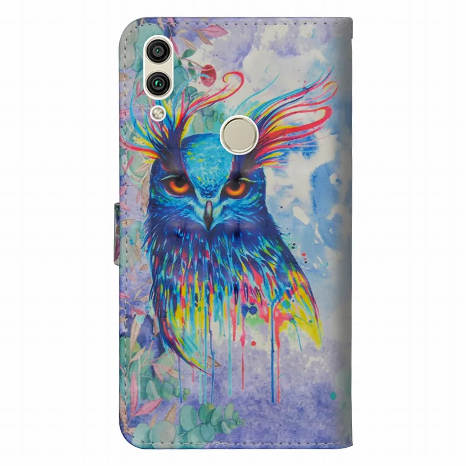 Модный чехол кошелек с бабочками для Huawei P Smart 2018 2019 Y5 Y6 Pro 2017 Y7 Y9 Honor 9 10 Lite 7X 8X