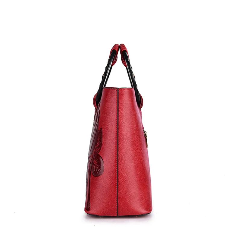 Women Printing Handbag Female Leather Messenger Shoulder Bags Ladies Travel Large Flower Crossbody Tote Top-Handle Purse SS7270 (8)