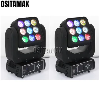 

2PCS/LOT Stage Moving Head Light Matrix Beam 9x12w 4IN1 RGBW DMX Control for Disco Party LED Moving Heads