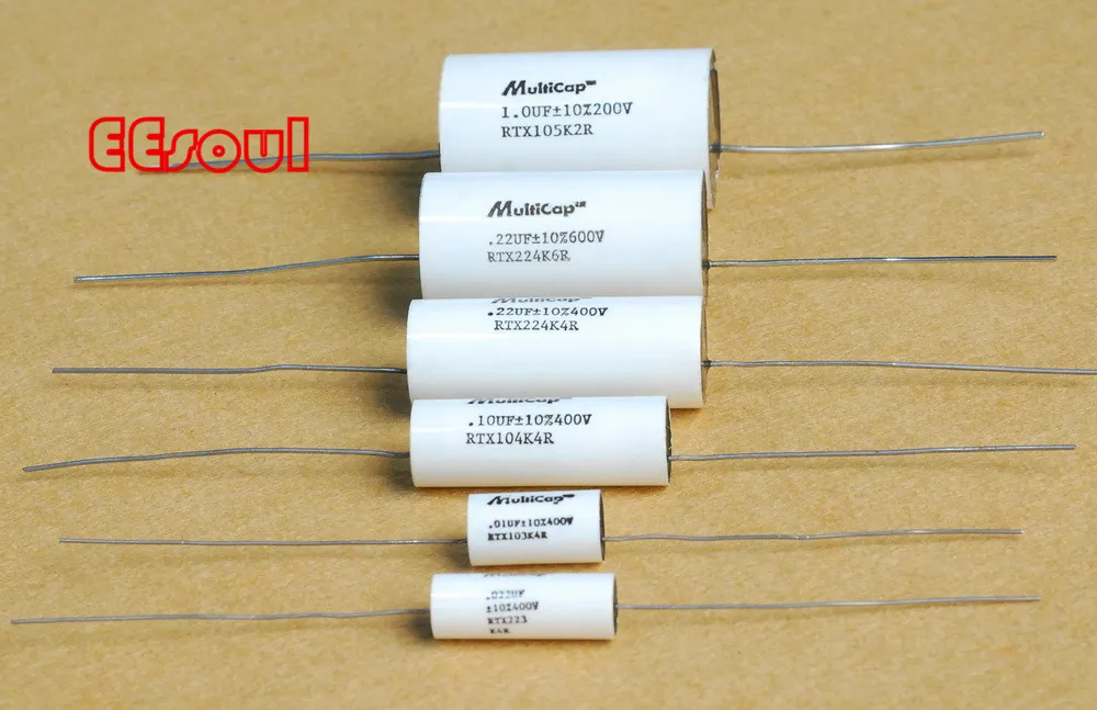 1 piece Multicap RTX 0.1uF 400V Tin foil Polystyrene film audio