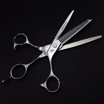 

6inch Cutting and Thinning Combined Into One Hair Scissors Dual Use Professional Hairdressing Scissors for Barber Hair Cutting