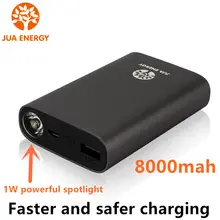 Power Bank 8000mAh Fast charging With Ultra bright LED flashlight Portable External Battery usb output For phones Tablet