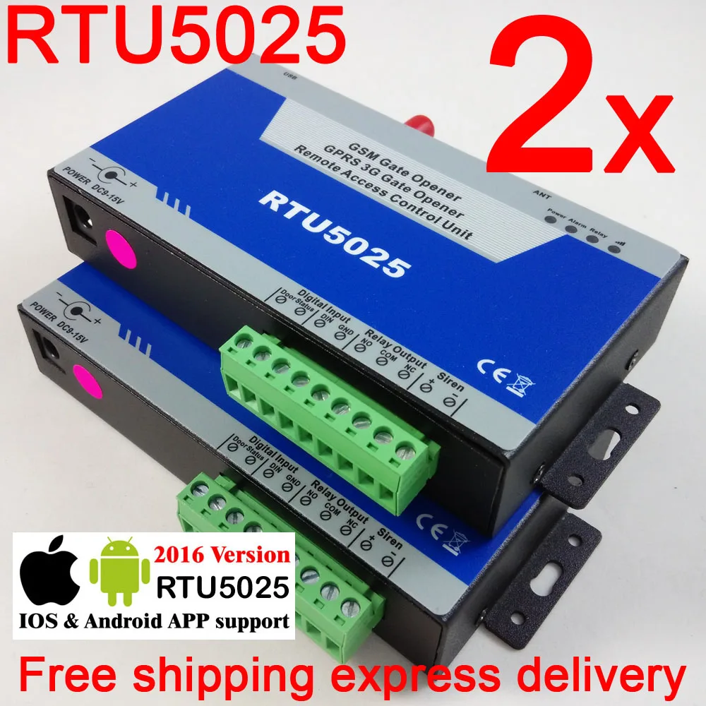 

Free shipping With DHL New RTU5025 GSM 3G Gate Opener Swing Sliding Garage Door Open Remote Controller Quad Band Factory Sell