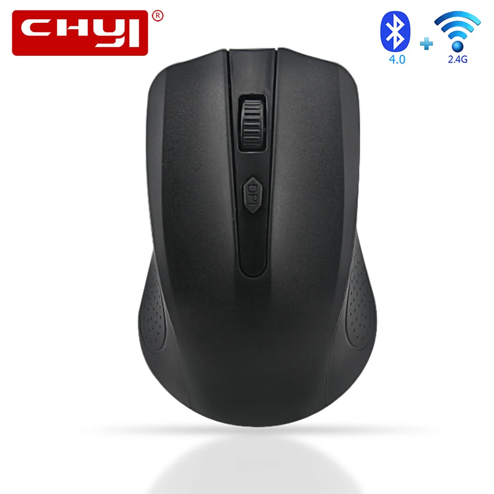 

CHYI Bluetooth 4.0 + Wireless Dual Mode Mouse Gamer 1000/1200/1600DPI Optical Mice Ergonomic Computer Mause For Macbook Laptop