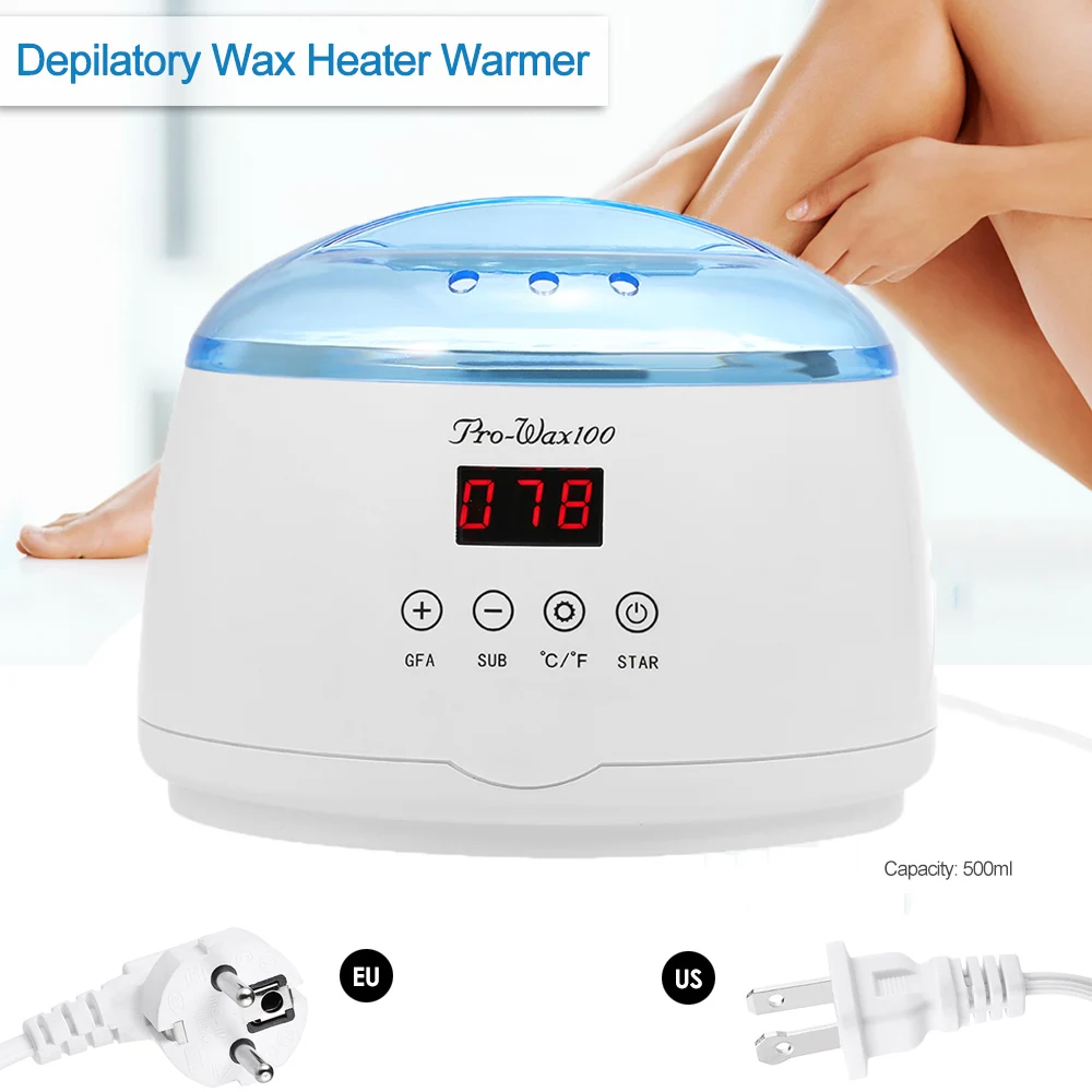 

Mini Depilatory Wax Heating Machine Warmer Machine Hair Removal Set Depilatory SPA Wax Bean Heating Machine Temperature Control