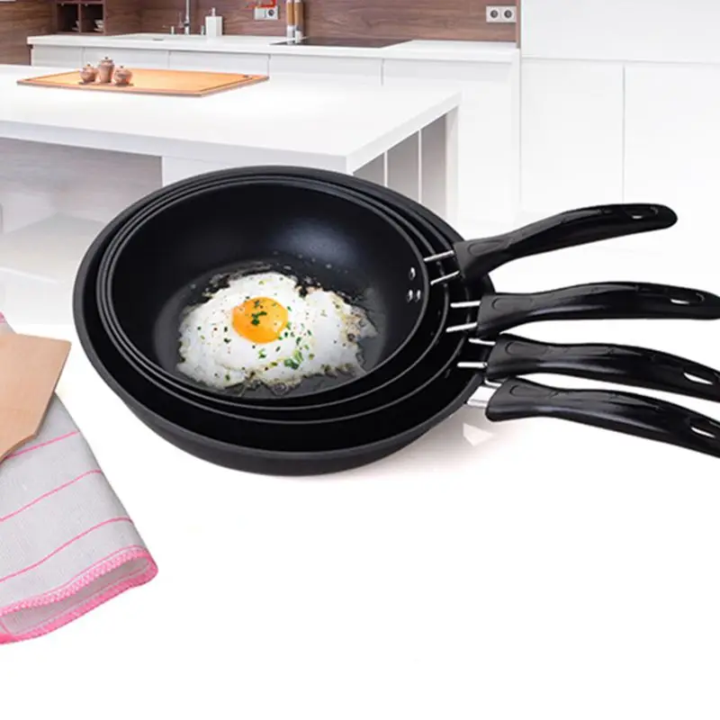 

Kitchen Non-Stick Iron Skillet Frying Pan For Gas Induction Cooker Pancake Pot Dining Tools Cookware