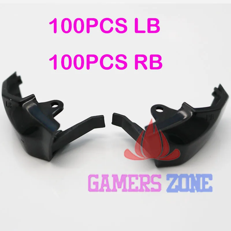 

100sets Black White Plastic For Xbox One Controller RB LB Bumper Button