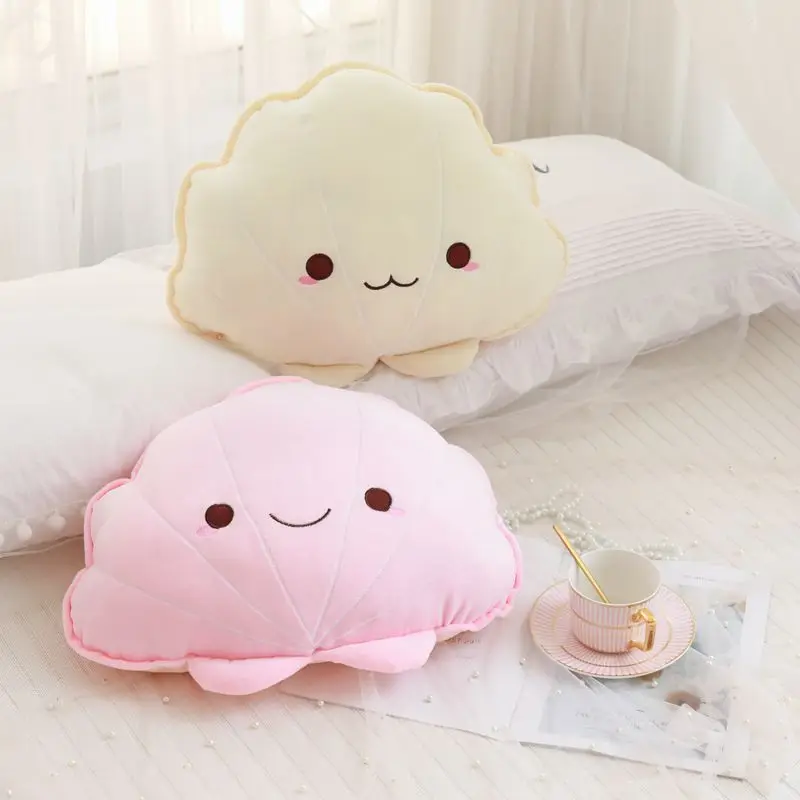 New 1PC 45 38cm Colorful Shell Plush Pillow Stuffed Comfortable Toy Sofa Bed Decoration Kawaii Pillow 2