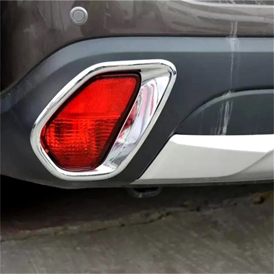 Abaiwai-Car-Styling-For-Mitsubishi-Outlander-2016-2017-Abs-Chrome-Front-Rear-Fog-Light-Lamp-Covers