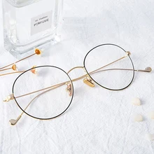 Круглые очки, оправа для женщин и мужчин, ретро очки, оптические оправы, металлические прозрачные линзы, черные, серебристые, Золотые очки, очки Oculos De Sol без градуса