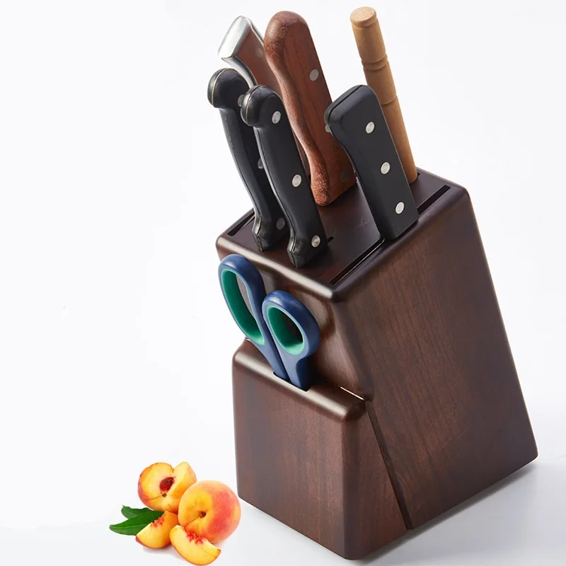  Top Grade Bamboo Kitchen Knife Holder Wood Multifunctional Holder Knife Kitchen Utensils Storage Ra - 32752129547
