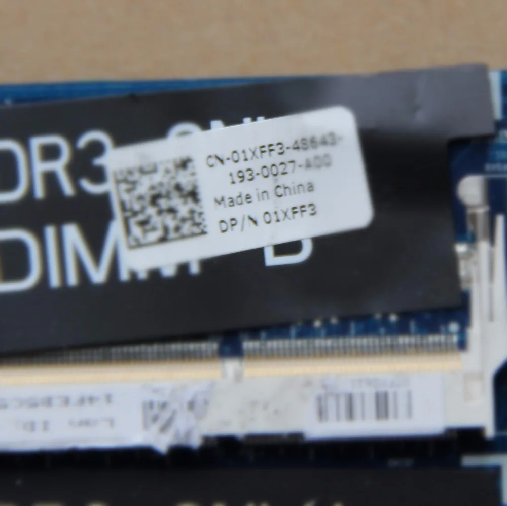 CN-01XFF3 01XFF3 1XFF3 For DELL XPS 15Z L511Z Laptop motherboard DASS8BMBAE1 with I7-2640M CPU and 