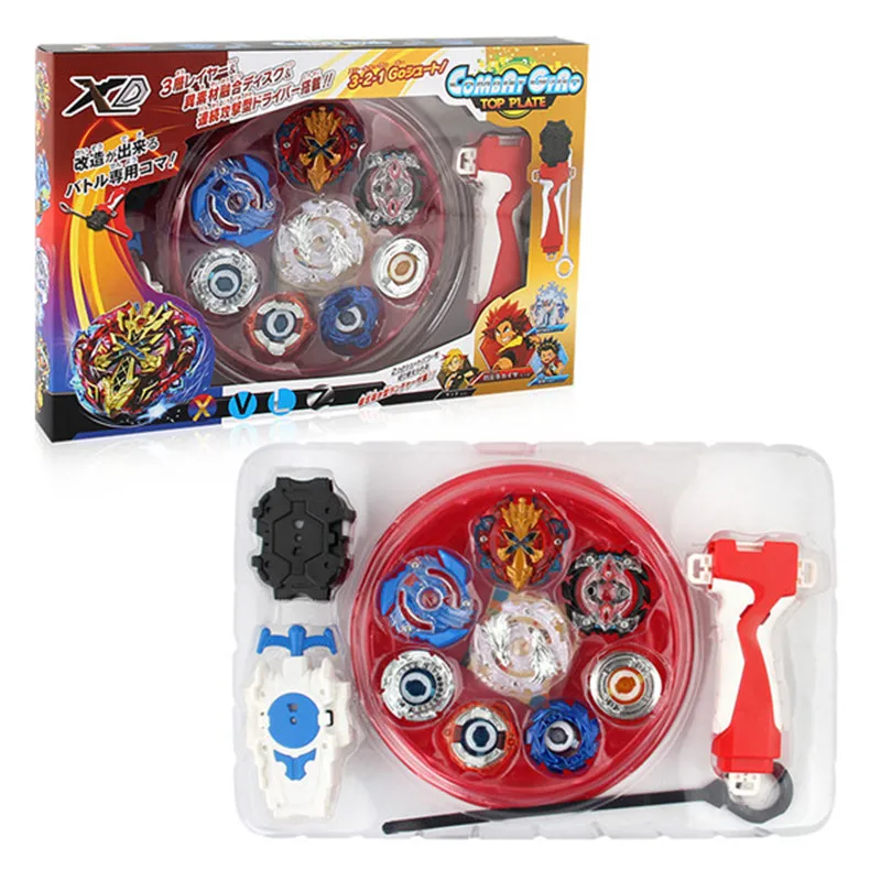 

2018 New Beyblade Metal Fusion Set 4pcs Beyblades With Launchers Toupie Beyblade Metal Fusion Avec Lanceur Arena Spinning Top