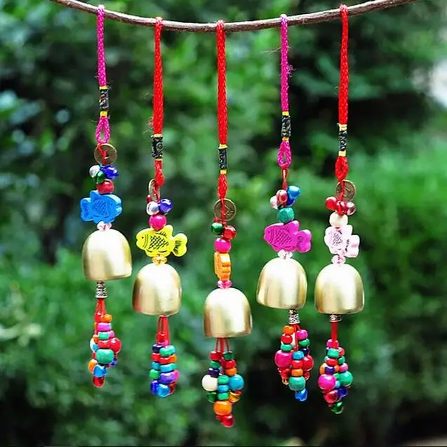 

2019 Creative Home Decoration Garden Wind Chime Pendant Home Popular Hot Copper Living Decoration Car Crafts Hanging Copper Bell