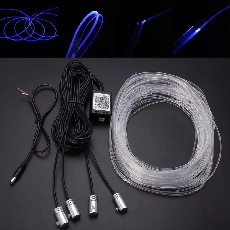 6 м RGB автомобиль 12 В светодиодный холодный свет гибкая неоновая электрическая проволока авто лампы на автомобиль с приложением bluetooth полосы линии украшения интерьера огни
