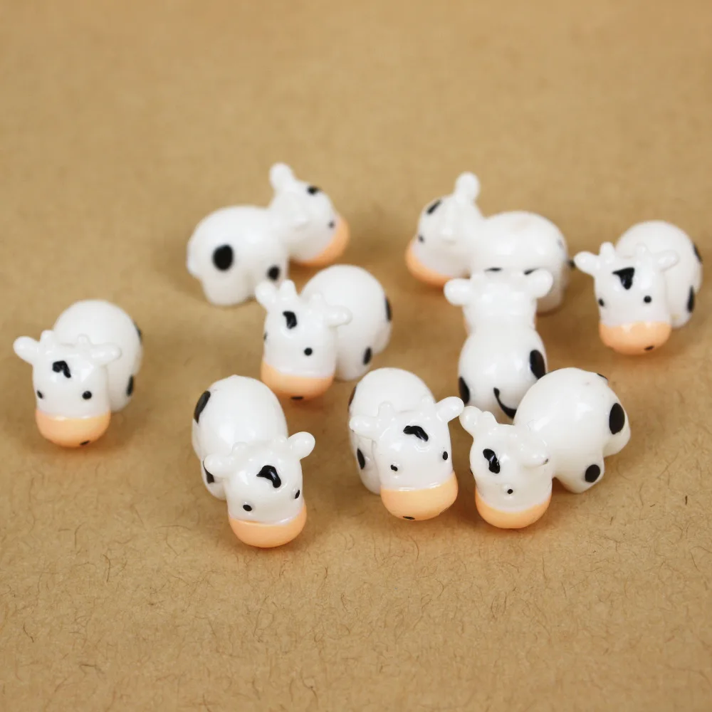 Kawaii DIY искусственный мини сад миниатюрная смола животное корова скрапбукинг
