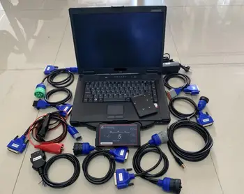

DPA5 truck scanner dearborn protocol adapter 5 truck diagnostic tool adapter full cable with software in cf-52 toughbook I5 8G