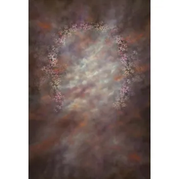 

Customize washable wrinkle free rococo painting style flower photography backdrops for photo studio portrait backgrounds S-1249