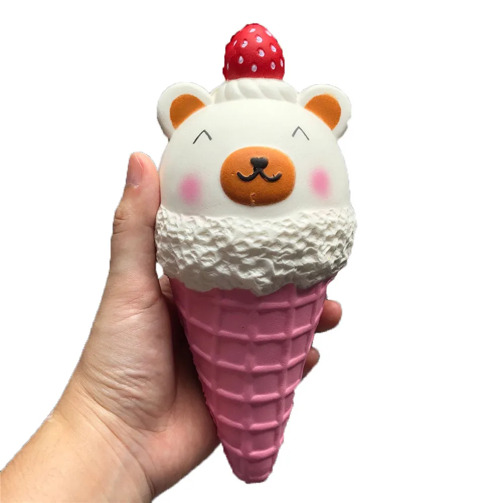 Клубничное мороженое медведь ароматизированный медленно поднимающийся игрушка-Антистресс игрушка-головоломка игрушка